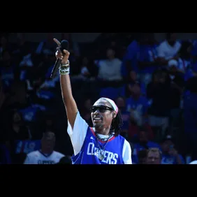 Celebrities At The Los Angeles Clippers Game