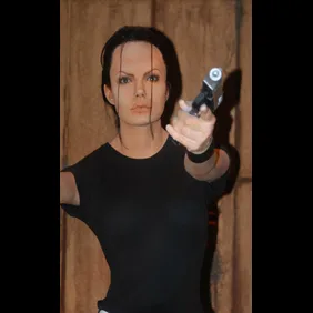 Angelina Jolie als 'Lara Croft' im Film 'Tomb Raider', Wax Museu