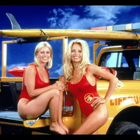 Nicole Eggert And Pamela Anderson Of 'Baywatch'