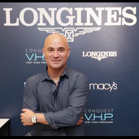 Longines Conquest V.H.P NY Launch With Andre Agassi