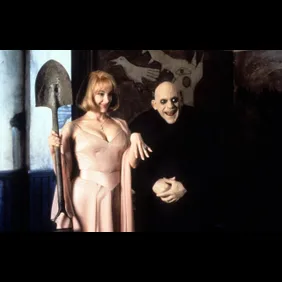 Joan Cusack And Christopher Lloyd In 'Addams Family Values'