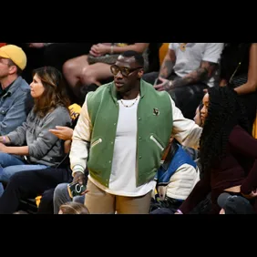 Celebrities At The Los Angeles Lakers Game