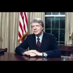 Jimmy Carter at His Desk