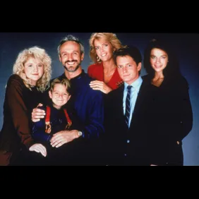 Cast Portrait From 'Family Ties'