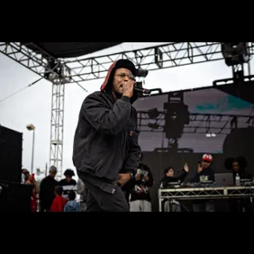 Top Dawg Entertainment (TDE) throws its 10th annual toy drive and concert featuring SZA, Jay Rock, YG and other TDE artists performing followed by a gift giveaway to kids in the Nickerson Gardens housing projects