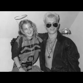Drew Barrymore and Billy Idol