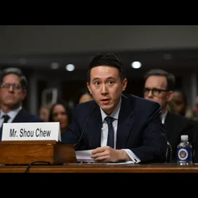 Washington , DC - January 31: TikTok CEO Shou Zi Chew speaks du