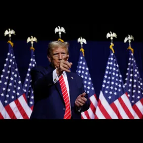 Donald Trump Holds Campaign Rally In Rome, GA