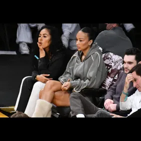 Celebrities At The Los Angeles Lakers Game