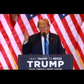 Former President Trump Holds Super Tuesday Election Night Event At Mar-A-Lago