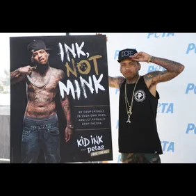 Rapper Kid Ink Unveils New "Ink, Not Mink" Anti-Fur Ad And Performs On PETA's Rooftop Deck