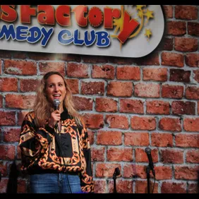 Nikki Glaser Performs At The Stress Factory Comedy Club