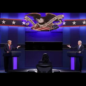Donald Trump And Joe Biden Participate In Final Debate Before Presidential Election