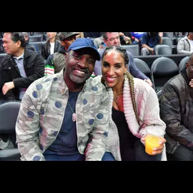 Celebrities At The Los Angeles Clippers Game