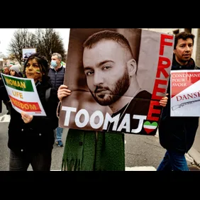 Manifestation des Iraniens à Lyon
