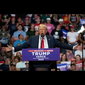 Donald Trump And J.D. Vance Hold First Joint Campaign Rally After The RNC