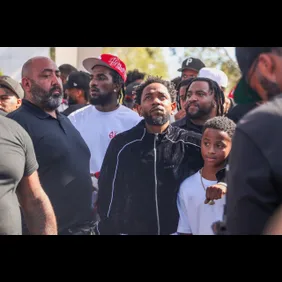 Kendrick Lamar music video shoot for "Not Like Us"