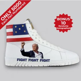 TrumpFightFightFightSneakers