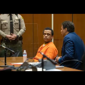 Eric Holder listens during sentencing proceeding