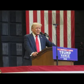 Republican presidential nominee, former U.S. President Donald Trump presidential campaign rally in Montana