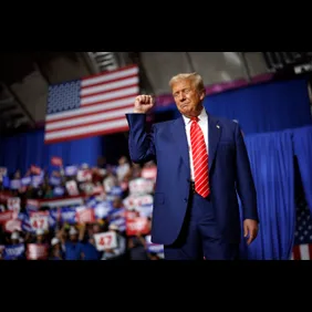 Donald Trump Holds Presidential Campaign Rally In Johnstown, Pennsylvania