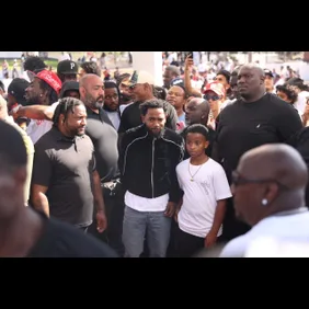 Kendrick Lamar music video shoot for "Not Like Us"