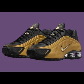 Nike-Shox-R4-Black-Metallic-Gold-AR3565-005