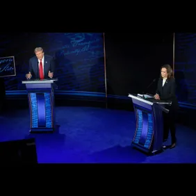 ABC News Hosts Presidential Debate Between Donald Trump And VP Kamala Harris At The National Constitution Center In Philadelphia