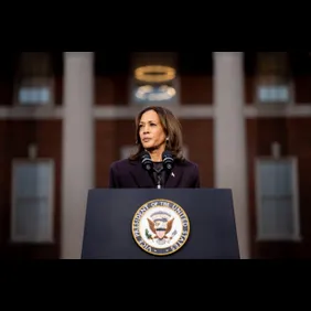 Vice President And Presidential Nominee Kamala Harris Delivers Concession Speech At Howard University