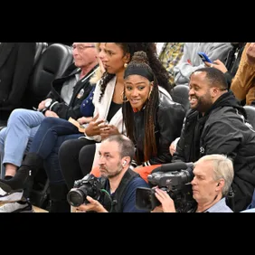 Celebrities At The Los Angeles Clippers Game