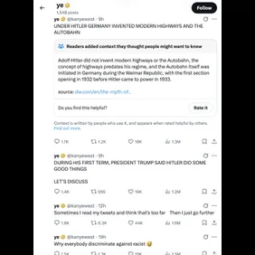 Kanye West Trump Hitler