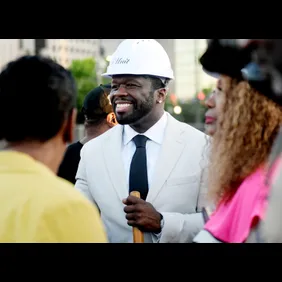 Curtis 50 Cent Jacksons ground-breaking for G-Dome took place Wednesday, June 17. The new dome-style, immersive entertainment