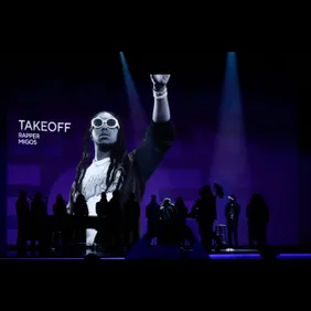Migos rapper Quavo paid tribute to the late Takeoff during the \"In Memoriam\" segment at the Grammys.

Xxx Grammys2023 18394330