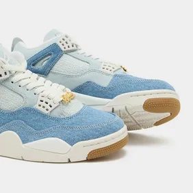 New Images Of The Air Jordan 4 Denim "Worn Blue" Just Dropped