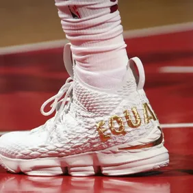lebron black and white equality shoes