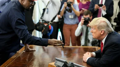 President Trump Hosts Kanye West And Former Football Player Jim Brown At The White House