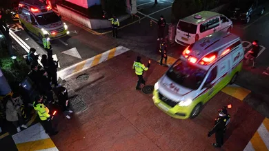 SKOREA-ACCIDENT-HALLOWEEN