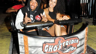 Nick Cannon Visits Knott's Berry Farm