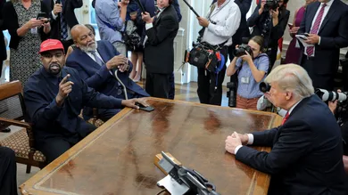 President Trump Hosts Kanye West And Former Football Player Jim Brown At The White House