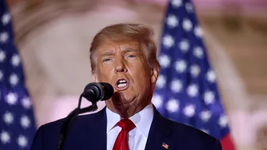 Former U.S. President Donald Trump Makes An Announcement At His Florida Home