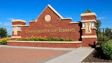 University of Idaho entry sign