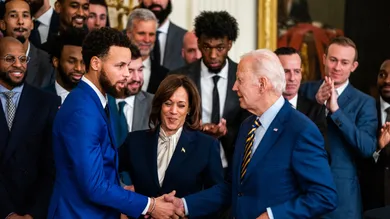 US President Joe Biden Golden State Warriors