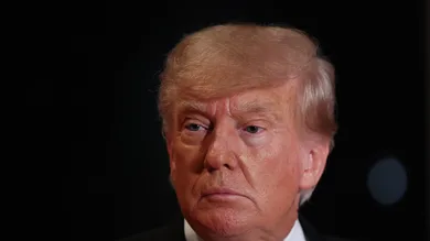 Donald Trump Addresses The Press On New Years Eve At Mar-A-Lago Mansion