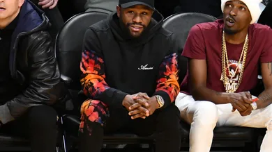 Celebrities At The Los Angeles Lakers Game