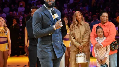 Celebrities At The Los Angeles Lakers Game