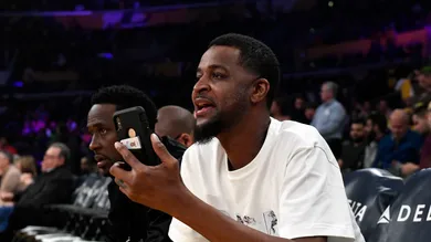 Celebrities At The Los Angeles Lakers Game