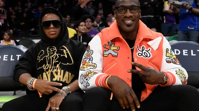 Celebrities At The Los Angeles Lakers Game