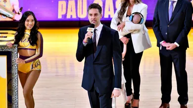 Celebrities At The Los Angeles Lakers Game