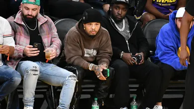 Celebrities At The Los Angeles Lakers Game