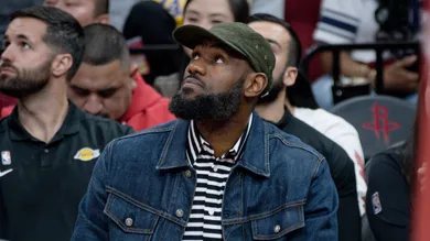 Celebrities Attend Los Angeles Lakers v Houston Rockets